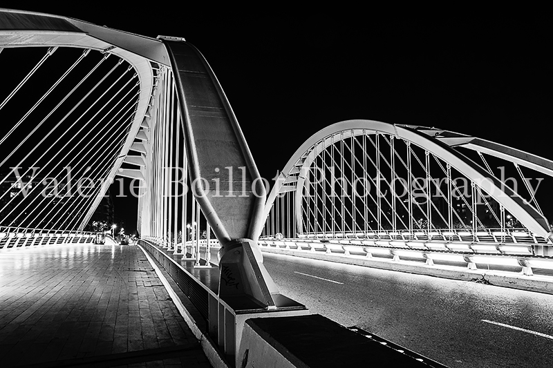 Pont de Calatrava barcelone, pont la nuit, barcelone la nuit, bridge by night, barcelona by night